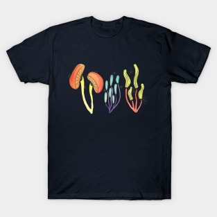 Mushrooms 3 :: Flowers and Fungi T-Shirt